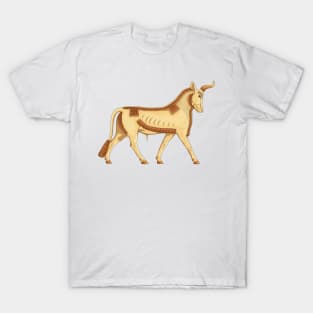 Gold Bull of Ishtar gate T-Shirt